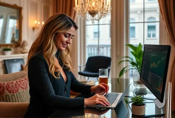 trading forex from elegant home